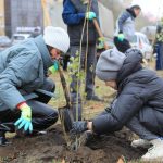 Депутаты и общественники посадили деревья к Дню Республики