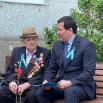 🎖️ Асхат Шахаров поздравил ветерана войны Василия Грецкого от имени Президента