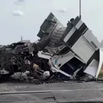 Фура столкнулась с поездом