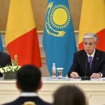Флаг Казахстана впервые подняли на центральной площади Брюсселя